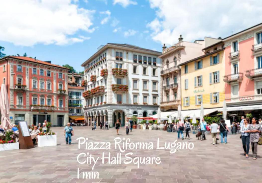 Duplex Loft In Lugano Center With Garden, Wi-Fi -By Easylife Swiss Apartment Ngoại thất bức ảnh